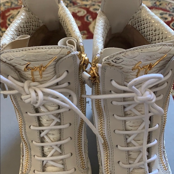 Giuseppe Zanotti Ofelia Embossed Wedge Sneaker - Picture 12 of 16